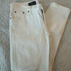 J. Crew Women's White Toothpick Jeans